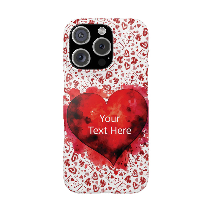 Slim Cute Phone Cases for Iphone - | iPhone 15 Case | iPhone 15 Pro Max Case, Iphone 14 Case, Iphone 14 Pro Max, Iphone 13, Valentine Hearts Love - Studio40ParkLane