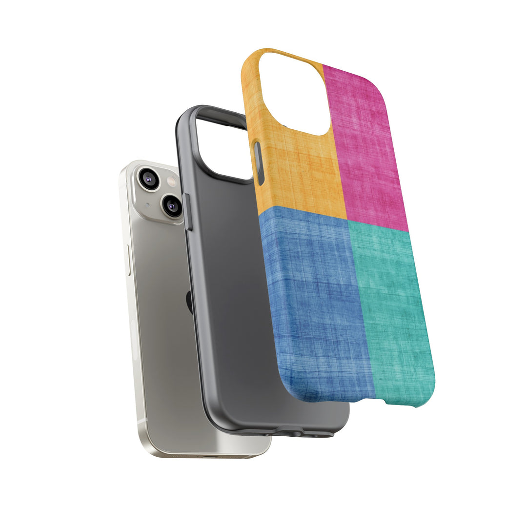 Impact Resistant, Colored Shapes, Cute Phone Cases for Samsung S24, S23, S22, S21, IPhone 15 pro Iphone 14 pro Iphone 13 IPhone 12 Iphone 11 - Studio40ParkLane