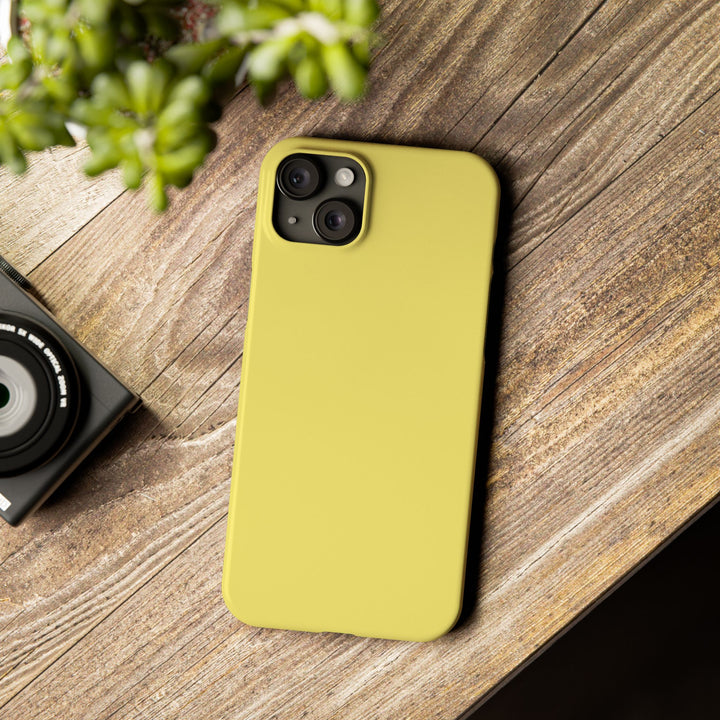 Slim Light Yellow Gift for Her Aesthetic Cute Phone Case for Iphone 16 - | iPhone 15 Pro Max Case | iPhone 14 Case 13 12 11 10 9 8 7 - Studio40ParkLane