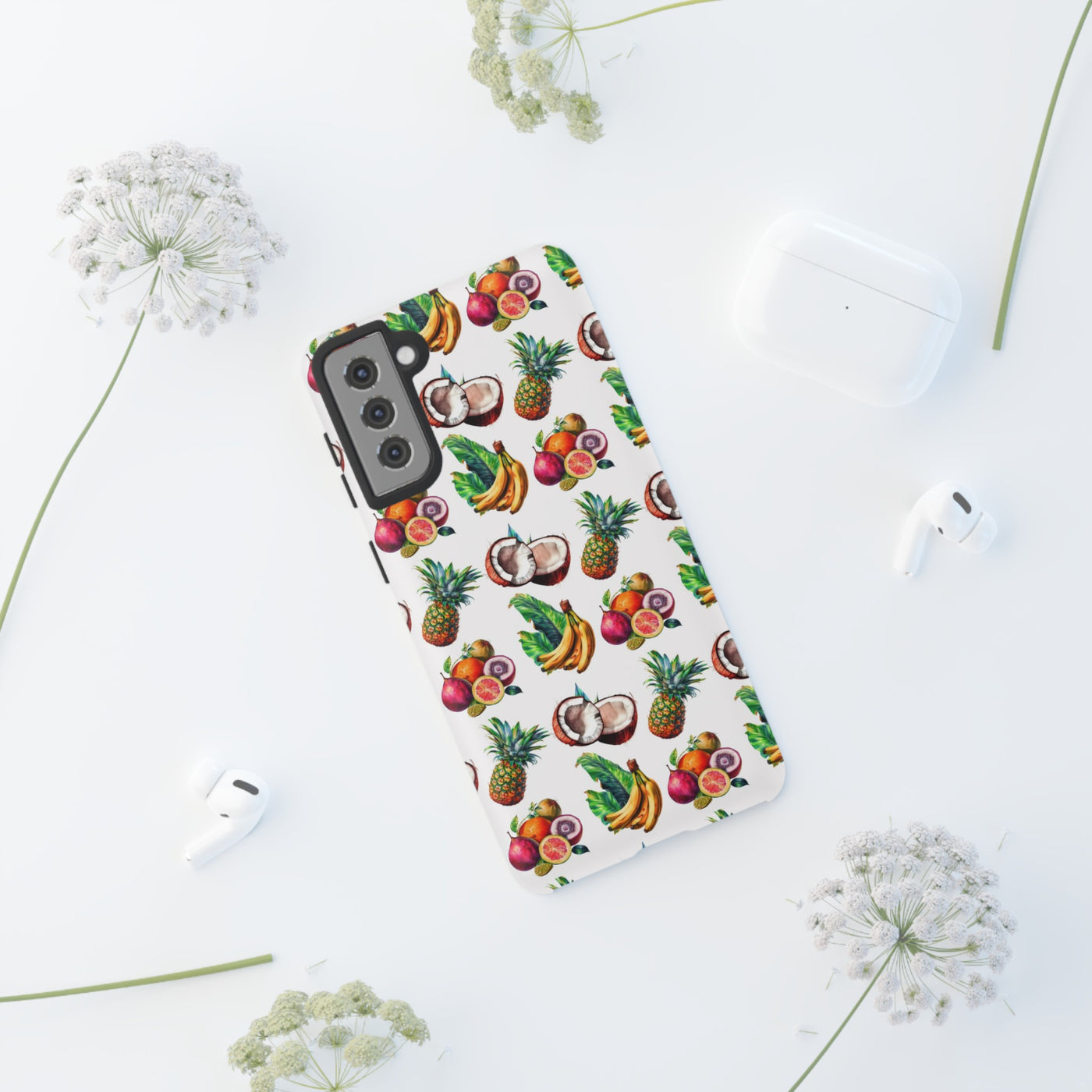 Cute Samsung Case | Cool Iphone Case | Tropical Summer Fruit, Samsung S24, S23, S22, S21, IPhone 15 Case | Iphone 14 Case, Iphone 13 Case