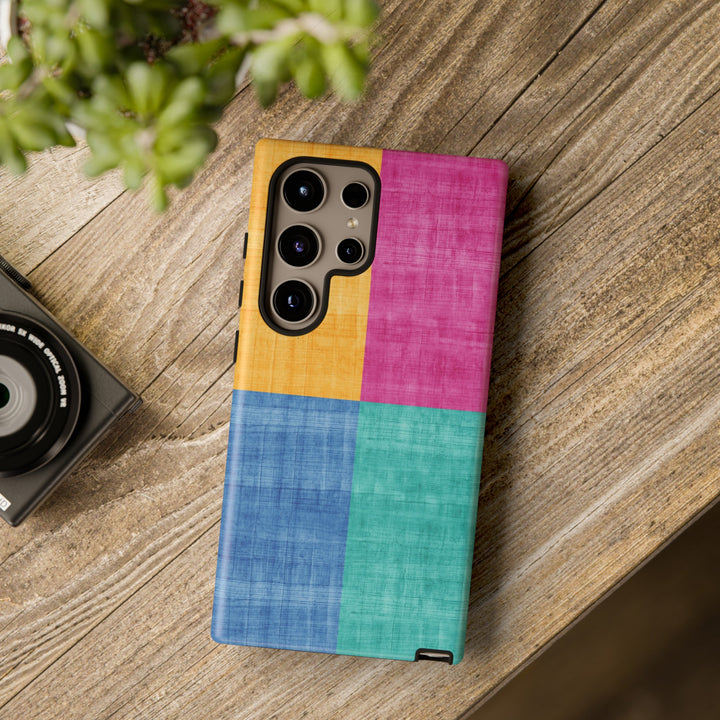 Impact Resistant, Colored Shapes, Cute Phone Cases for Samsung S24, S23, S22, S21, IPhone 15 pro Iphone 14 pro Iphone 13 IPhone 12 Iphone 11 - Studio40ParkLane