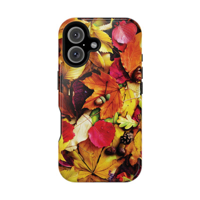 Aesthetic Tough Magsafe Fall Leaves Foliage Phone Case - For iPhone 17 Pro Max iPhone 16 Pro iPhone 15 Iphone 14 Plus 13 Pro 12 11 10 - Studio40ParkLane