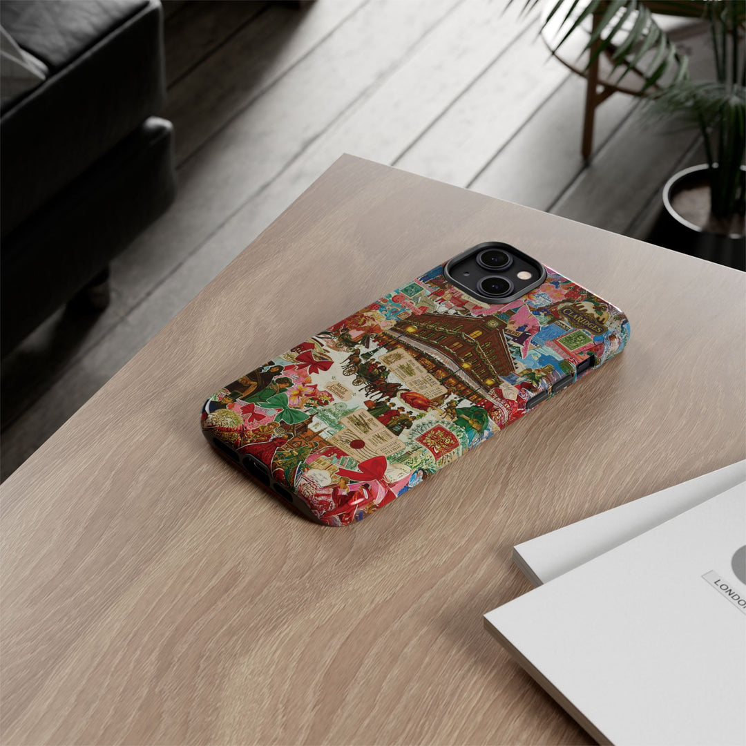 Aesthetic Tough London Coquette Collage Premium Phone Case - For iPhone 17 Pro Max iPhone 16 Pro iPhone 15 Iphone 14 Plus 13 Pro 12 11 10 XR - Studio40ParkLane