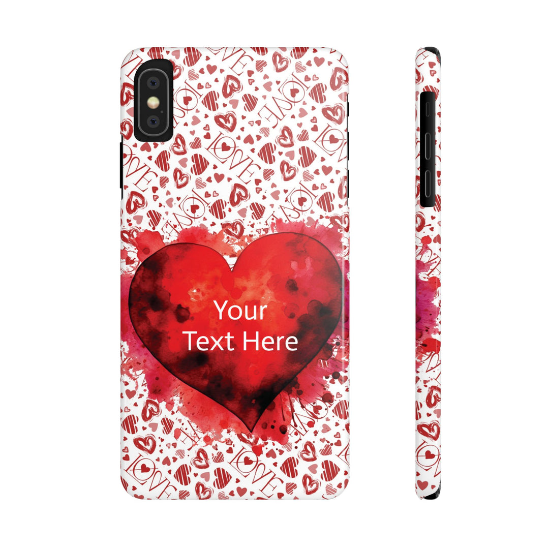 Slim Cute Phone Cases for Iphone - | iPhone 15 Case | iPhone 15 Pro Max Case, Iphone 14 Case, Iphone 14 Pro Max, Iphone 13, Valentine Hearts Love - Studio40ParkLane