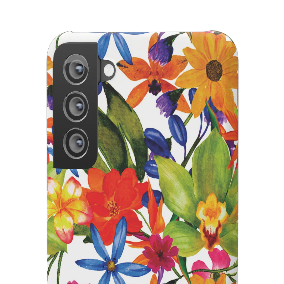 Sleek Snap Colorful Flowers Cute Phone Case for iPhone 16 15 14 13 12 11 X Xs Max Xr Pro Plus Samsung Galaxy S24 S23 S22 S21 S20 Note Ultra