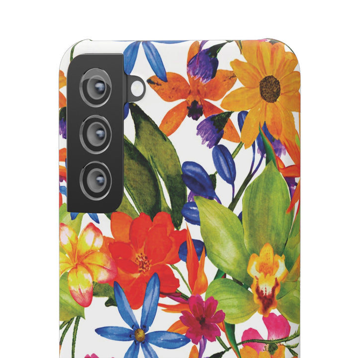 Sleek Snap Colorful Flowers Cute Phone Case for iPhone 16 15 14 13 12 11 X Xs Max Xr Pro Plus Samsung Galaxy S24 S23 S22 S21 S20 Note Ultra