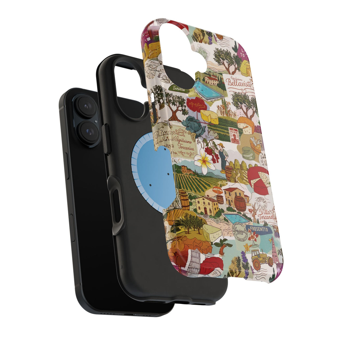 Italy Tuscany Coquette Collage Tough Magsafe Cute Phone Cases for Iphone | iPhone 17 Pro Max Case, Iphone 16, Iphone 15 14 13 12 11 10 9 - Studio40ParkLane