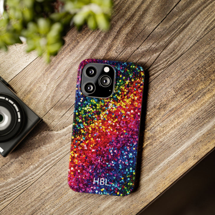 Slim Personalized Slim Muted Faux Play on Glitter Effect Cute Phone Cases for Iphone 16 Pro Max | iPhone 15 Case | iPhone 15 Pro Max Case, Iphone 14, Iphone 14 Pro Max, Iphone 13 12 11 8 7 - Studio40ParkLane