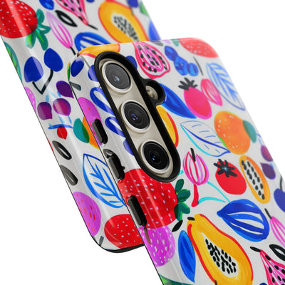 Cute Samsung Phone Case | Aesthetic Samsung Phone Case | Galaxy S23, S22, S21, S20 | Summer Fruit Cocktail, Protective Phone Case