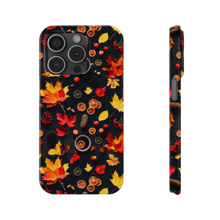 Slim Cute Fall Leaves Collage Phone Cases for Iphone | iPhone 15 Case | iPhone 15 Pro Max Case, Iphone 14, Iphone 14 Pro Max, Iphone 13, Iphone 16 - Studio40ParkLane