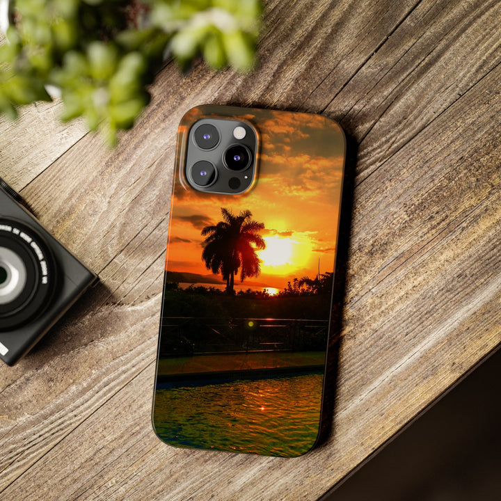 Slim Cute Phone Cases for Iphone - | iPhone 15 Case | iPhone 15 Pro Max Case, Iphone 14 Case, Iphone 14 Pro Max, Iphone 13, Summer Jamaica Sunset - Studio40ParkLane