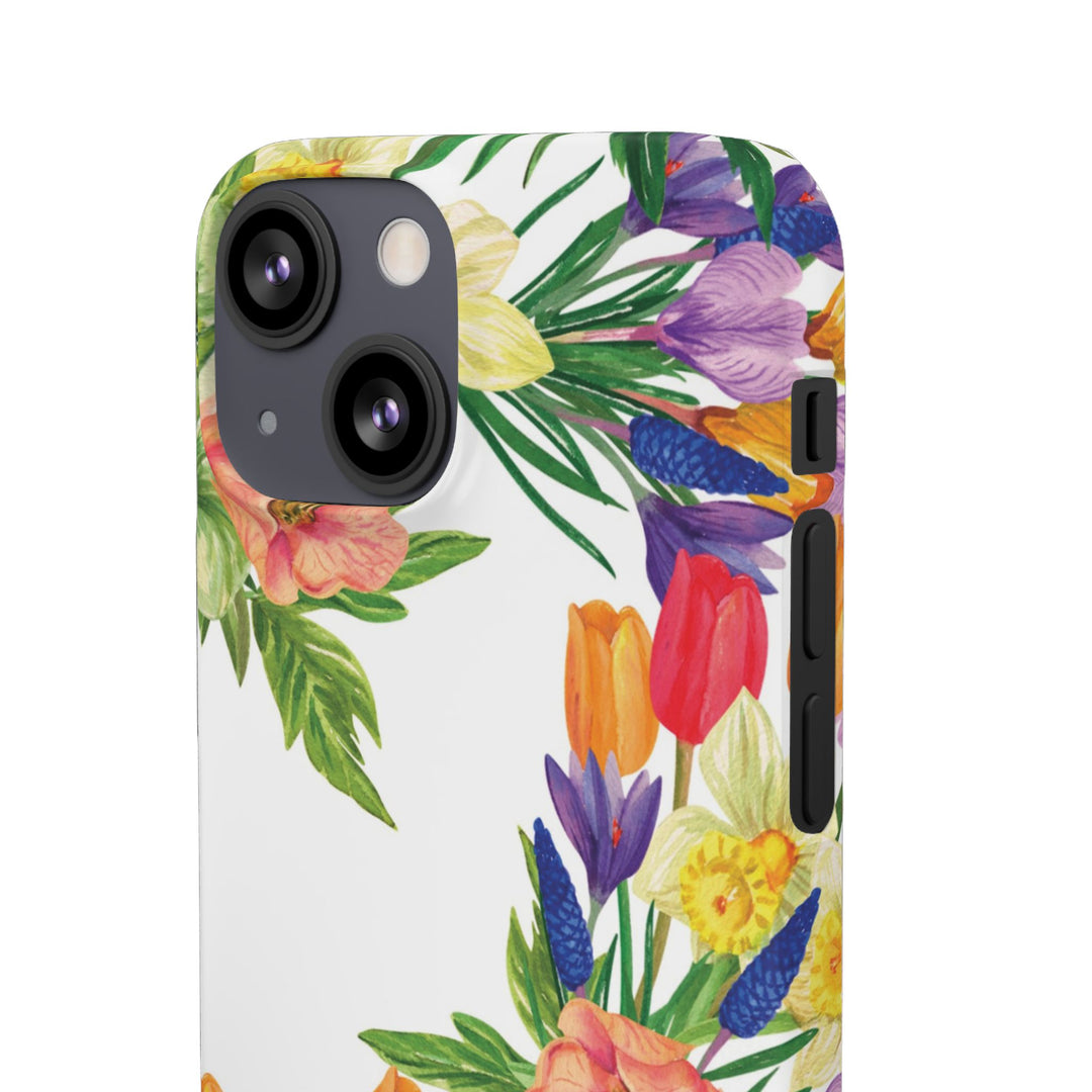 Sleek Snap Spring Summer Flowers Cute Phone Case for iPhone 16 15 14 13 12 11 X Xs Max Xr Pro Plus Samsung Galaxy S24 S23 S22 S21 S20 Ultra