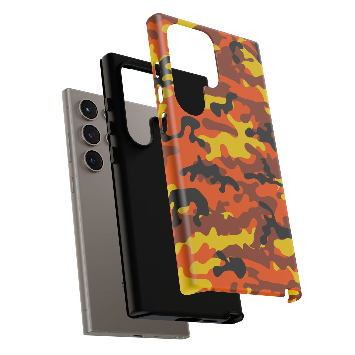 Impact Resistant, Fall camo Camouflage, Cute Phone Cases for Samsung S24, S23, S22, S21, IPhone 15 pro Iphone 14 pro Iphone 13 IPhone 12 Iphone 11