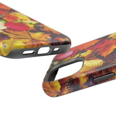 Aesthetic Tough Magsafe Fall Leaves Foliage Phone Case - For iPhone 17 Pro Max iPhone 16 Pro iPhone 15 Iphone 14 Plus 13 Pro 12 11 10 - Studio40ParkLane