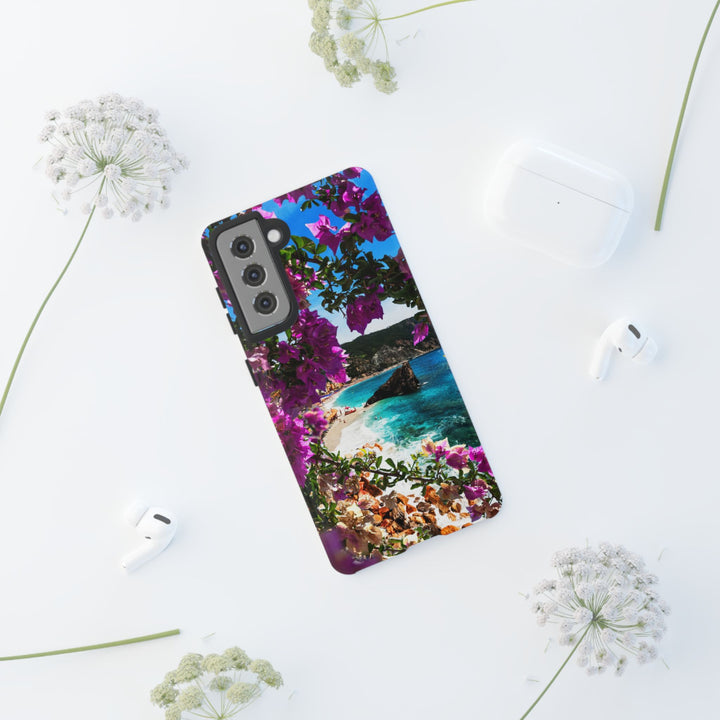 Impact Resistant, Bougainvillea Seaview, Cute Phone Cases for Samsung S24, S23, S22, S21, IPhone 15 pro Iphone 14 pro Iphone 13 IPhone 12 Iphone 11 - Studio40ParkLane