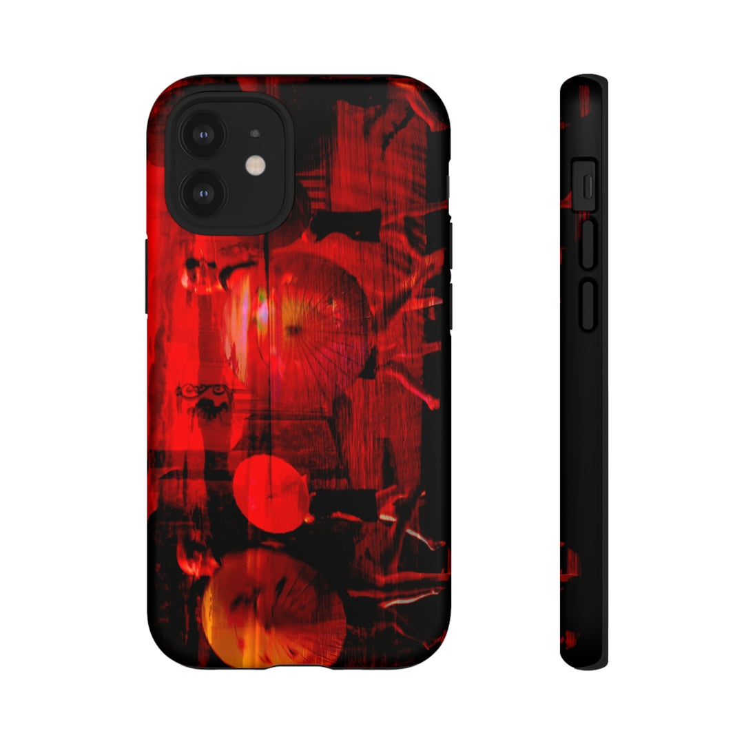 Cute IPhone Case | iPhone 15 Case | iPhone 15 Pro Max Case, Iphone 14 Case, Iphone 14 Pro Max Case IPhone Case for Art Lovers, Sunset Dance Red - Studio40ParkLane