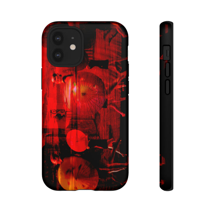 Cute IPhone Case | iPhone 15 Case | iPhone 15 Pro Max Case, Iphone 14 Case, Iphone 14 Pro Max Case IPhone Case for Art Lovers, Sunset Dance Red - Studio40ParkLane