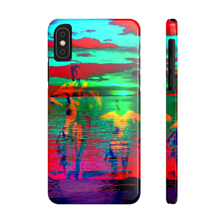 Slim Cute Phone Cases for Iphone - | iPhone 15 Case | iPhone 15 Pro Max Case, Iphone 14 Case, Iphone 14 Pro Max, Iphone 13, Sunset Mystery Dance - Studio40ParkLane