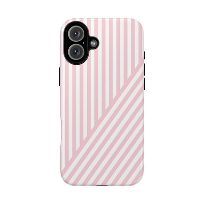 Custom Personalized Tough Phone Case - Aesthetic Stripes - For iPhone 17 Pro Max iPhone 16 Pro iPhone 15 Iphone 14 Iphone 13 Plus 13 12 11 - Studio40ParkLane