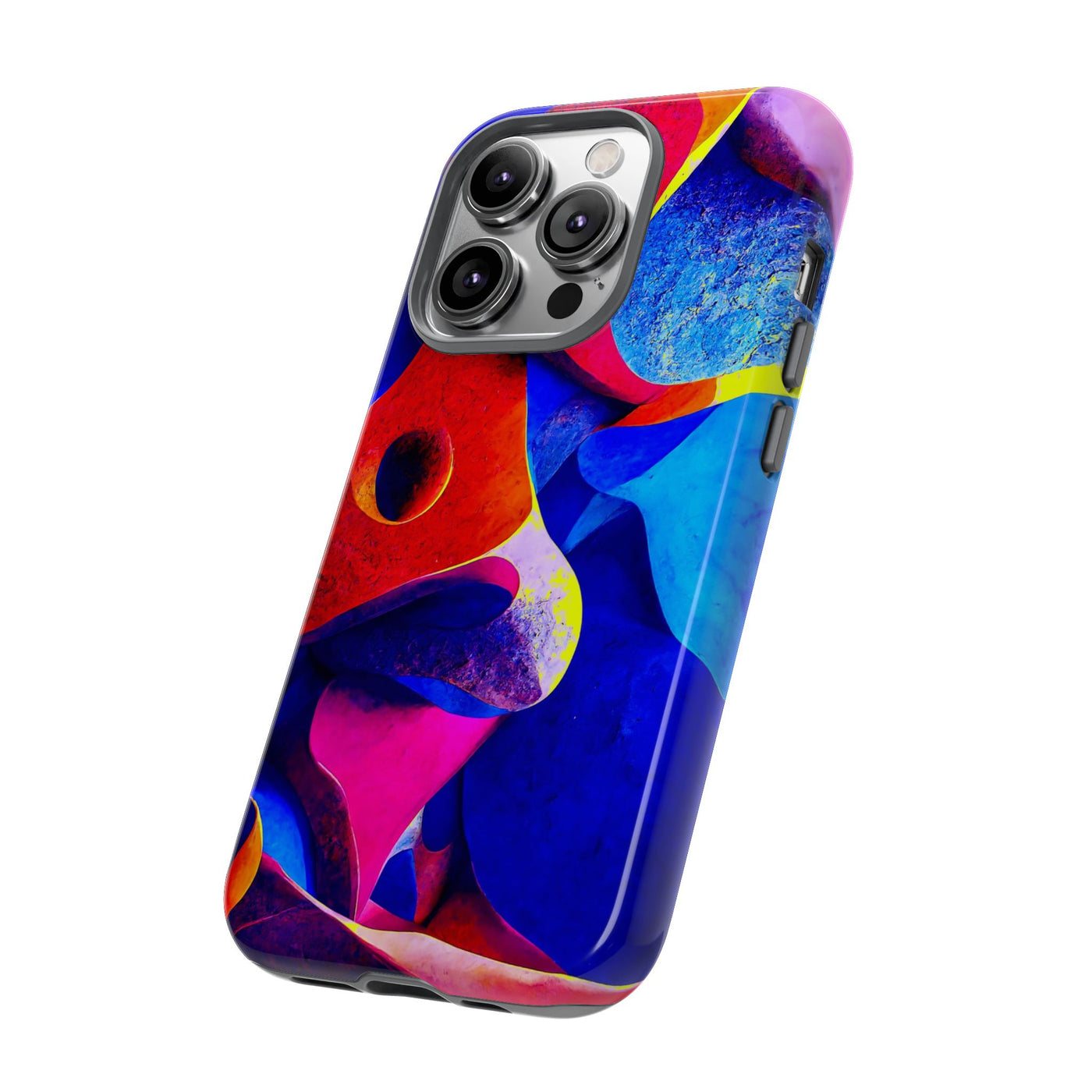 Impact Resistant, Abstract Shapes, Cute Phone Cases for Samsung S24, S23, S22, S21, IPhone 15 pro Iphone 14 pro Iphone 13 IPhone 12 Iphone 11