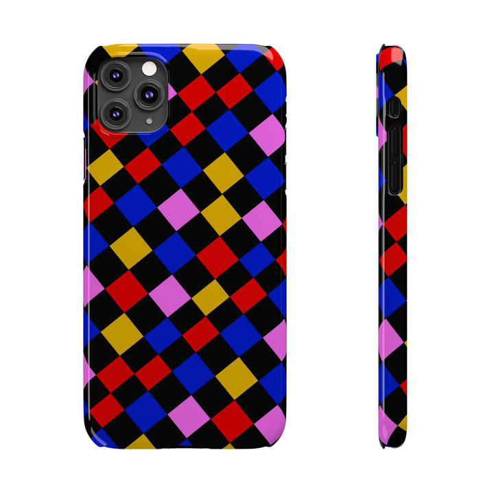 Slim Abstract Colorful Checkerboard Cute Phone Case for Iphone 17 - | iPhone 16 Pro Max Case | iPhone 15 Case Iphone 14 13 12 11 Gift for Her - Studio40ParkLane