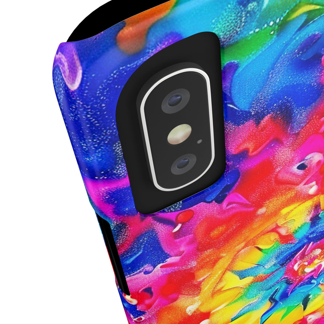 Slim Tie Dye Faux Glitter Gift for Her Cute Phone Cases for Iphone 16 Pro Max | iPhone 15 Case | iPhone 15 Pro Max Case, Iphone 14, Iphone 14 Pro Max, Iphone 13 12 11 8 7 - Studio40ParkLane