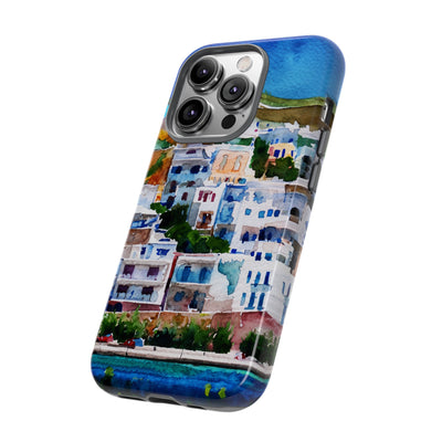 Impact Resistant, Greece House, Cute Phone Cases for Samsung S24, S23, S22, S21, IPhone 15 pro Iphone 14 pro Iphone 13 IPhone 12 Iphone 11