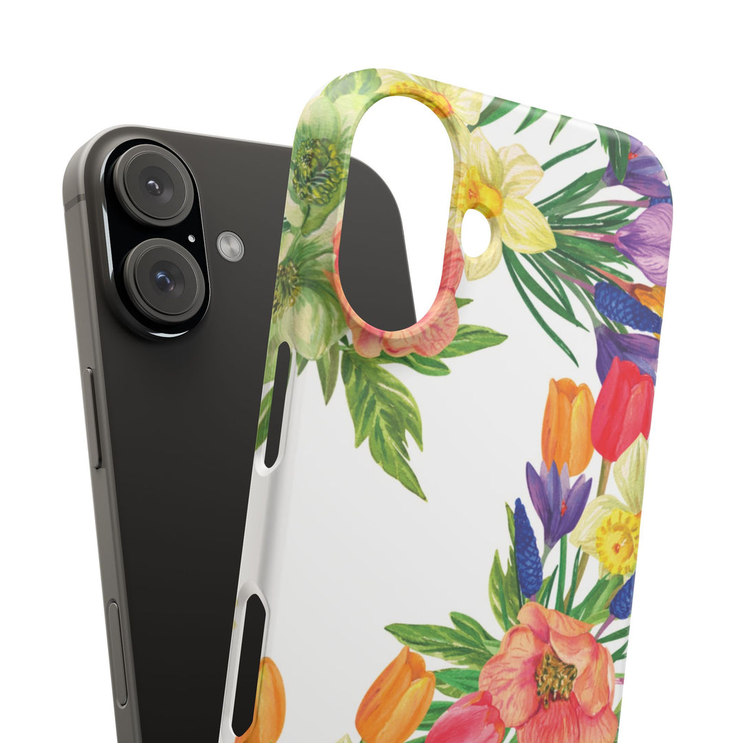 Sleek Snap Spring Summer Flowers Cute Phone Case for iPhone 16 15 14 13 12 11 X Xs Max Xr Pro Plus Samsung Galaxy S24 S23 S22 S21 S20 Ultra