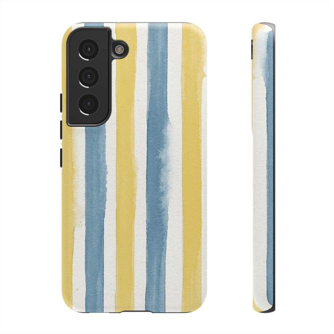 Tough Cute Yellow Stripes Phone Case, for IPhone 17 Pro Max | Iphone 17 Air, Iphone 16, IPhone 15, 14 13 12, Samsung Galaxy S26, S25, S24, S23 - Studio40ParkLane