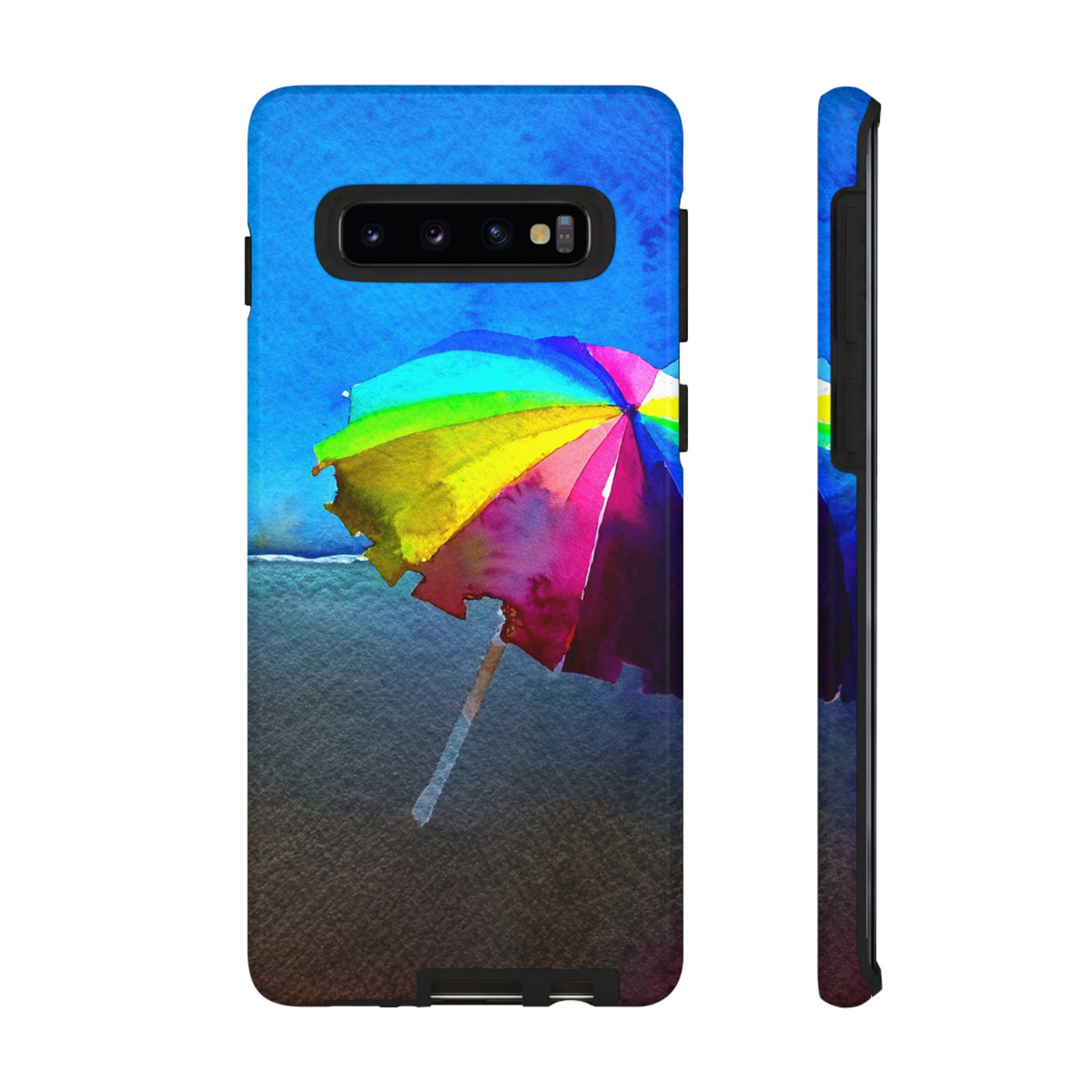 Cute Samsung Case | Cool Iphone Case | Summer Colorful Beach Parasol, Samsung S24, S23, S22, S21, IPhone 15 Case | Iphone 14 Case, Iphone 13 Case