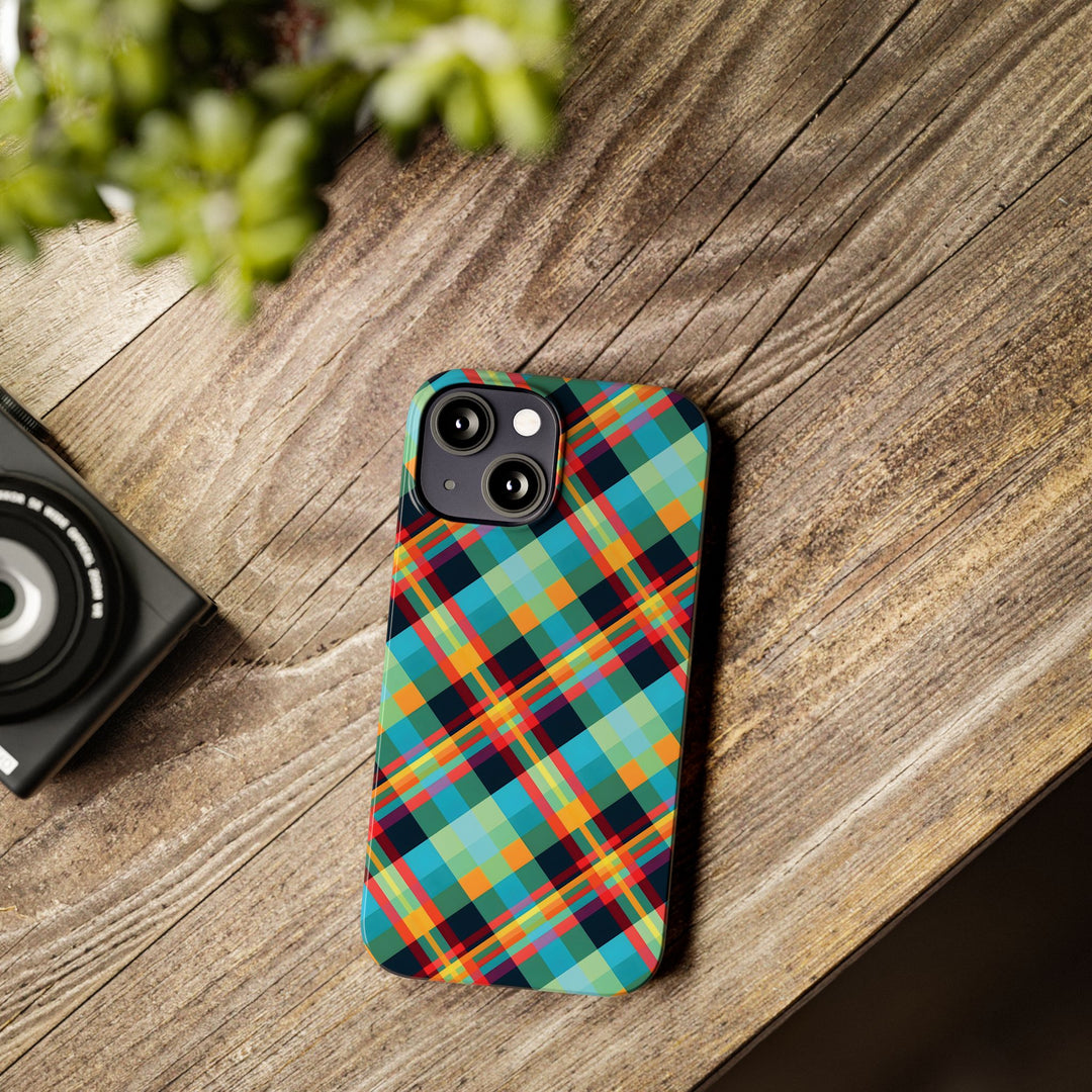Slim Checkered Plaid Gift for Her Cute Phone Cases for Iphone 16 Pro Max | iPhone 15 Case | iPhone 15 Pro Max Case, Iphone 14, 13, 12, 11, 10, 8, 7 - Studio40ParkLane