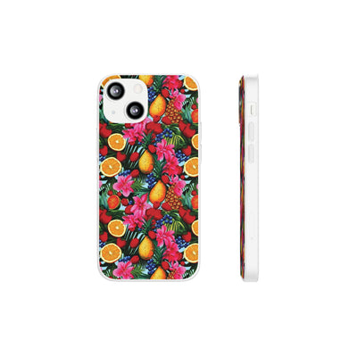 Cute Flexi Phone Cases, For Iphones and Samsung Galaxy Phones, Summer Mixed Fruit, Galaxy S23 Phone Case, Samsung S22 Case, Samsung S21, Iphone 15, Iphone 14, Iphone 13