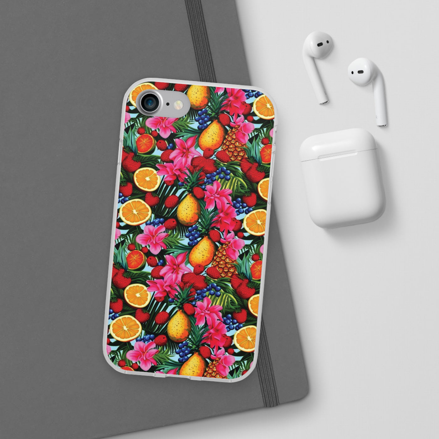 Cute Flexi Phone Cases, For Iphones and Samsung Galaxy Phones, Summer Mixed Fruit, Galaxy S23 Phone Case, Samsung S22 Case, Samsung S21, Iphone 15, Iphone 14, Iphone 13