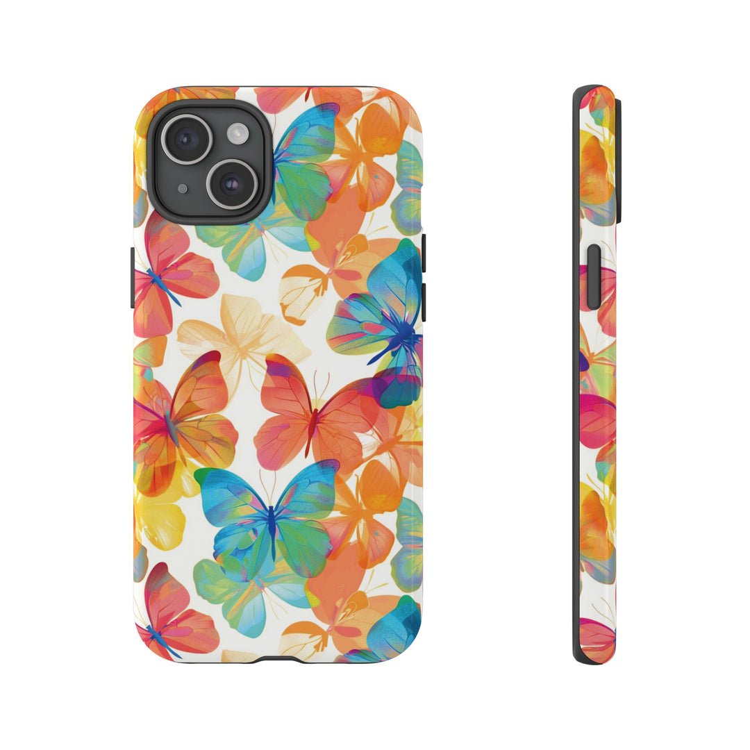 Cute Samsung Case | Cool Iphone Case | Summer Bright Butterflies, Samsung S24, S23, S22, S21, IPhone 15 Case | Iphone 14 Case, Iphone 13 Case - Studio40ParkLane