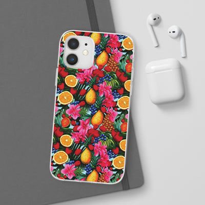 Cute Flexi Phone Cases, For Iphones and Samsung Galaxy Phones, Summer Mixed Fruit, Galaxy S23 Phone Case, Samsung S22 Case, Samsung S21, Iphone 15, Iphone 14, Iphone 13