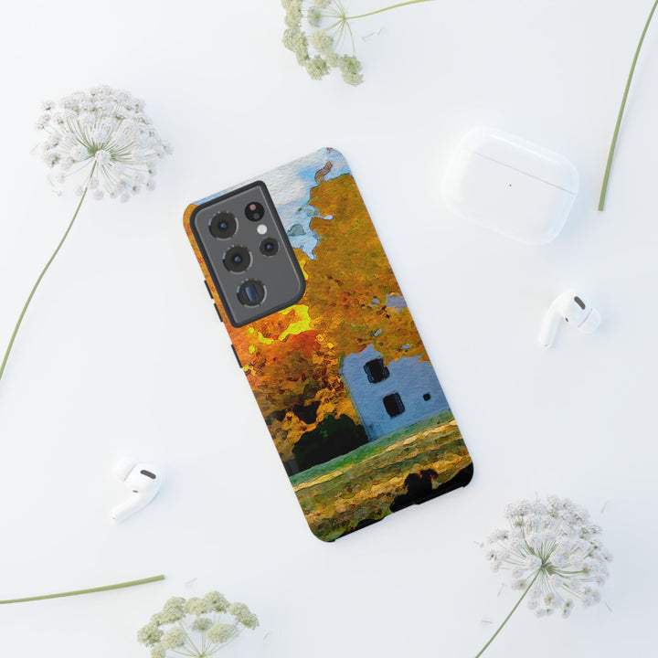 Impact Resistant, Fall Leaves Watercolor, Cute Phone Cases for Samsung S24, S23, S22, S21, IPhone 15 pro Iphone 14 pro Iphone 13 IPhone 12 Iphone 11 - Studio40ParkLane