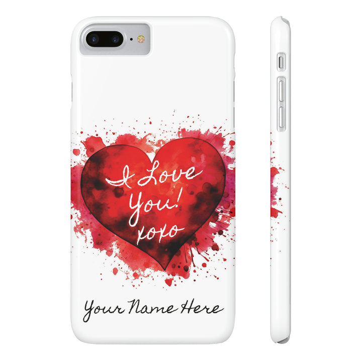 Slim Personalized Slim Cute iPhone Cases - | iPhone 15 Case | iPhone 15 Pro Max Case, Iphone 14 Case, Iphone 14 Pro Max, Iphone 13, Valentine Heart Love - Studio40ParkLane
