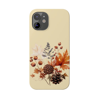 Slim Fall Leaves Foliage Cute Phone Cases for Iphone 16 | iPhone 15 Case | iPhone 15 Pro Max Case, Iphone 14, Iphone 14 Pro Max, Iphone 13, Slim Mom Dad Gift