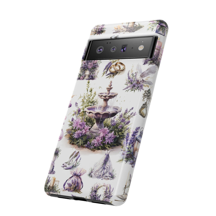 Impact Resistant, Lavender Wedding, Cute Phone Cases for Samsung S24, S23, S22, S21, IPhone 15 pro Iphone 14 pro Iphone 13 IPhone 12 Iphone 11 - Studio40ParkLane