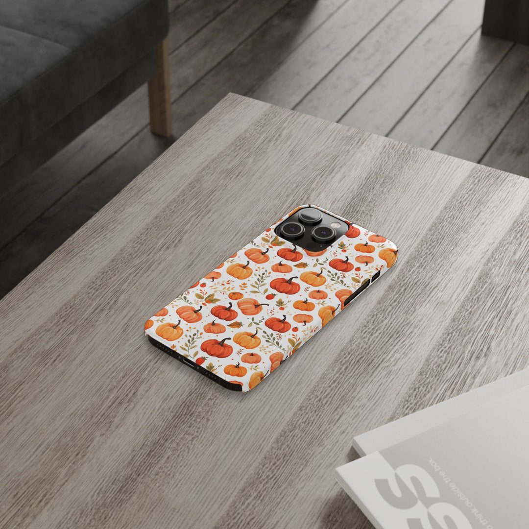 Slim Fall Autumn Pumpkins Gift for Her Cute Phone Cases for Iphone 16 | iPhone 15 Case | iPhone 15 Pro Max Case, Iphone 14, Iphone 14 Pro Max, Iphone 13, Slim - Studio40ParkLane