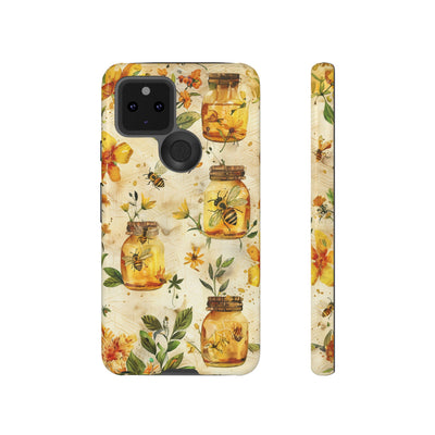 Impact Resistant, Honey Bees, Cute Phone Cases for Samsung S24, S23, S22, S21, IPhone 15 pro Iphone 14 pro Iphone 13 IPhone 12 Iphone 11