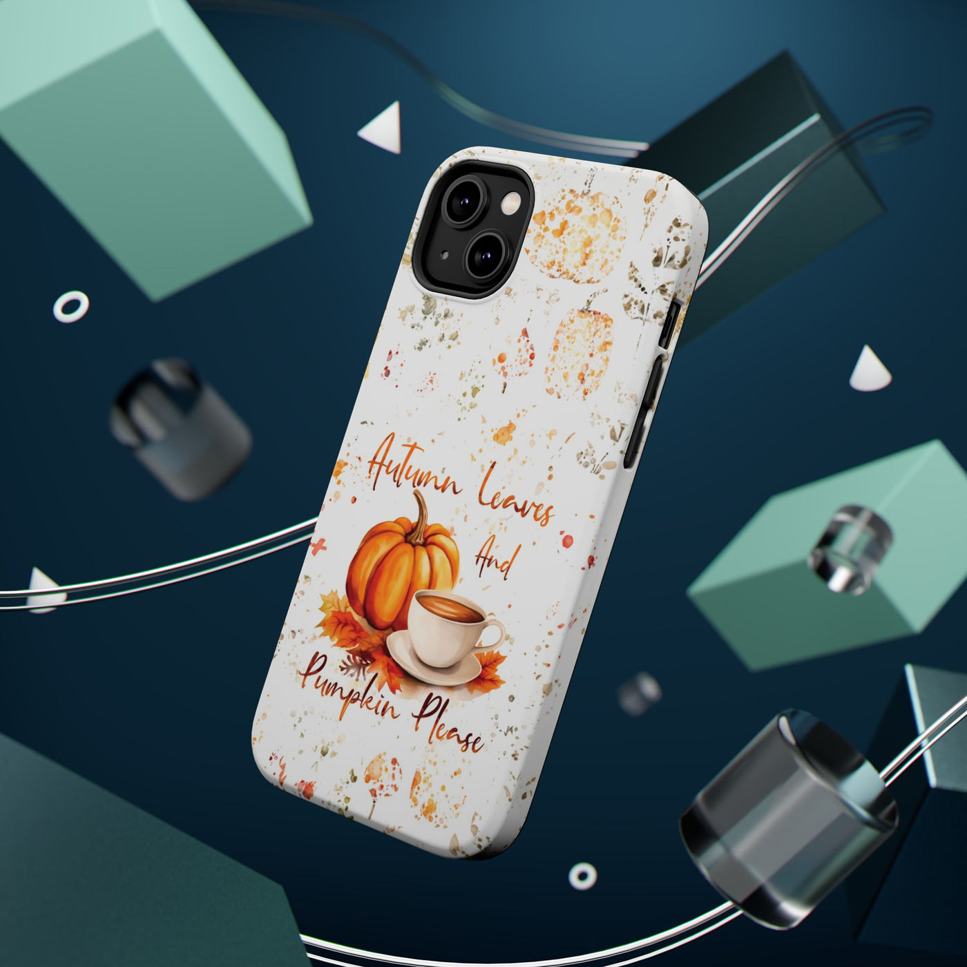 Fall Leaves Pumpkins Tough Magsafe Cute Phone Cases for Iphone | iPhone 15 Case | iPhone 15 Pro Max Case, Iphone 14, Iphone 14 13 12 11 10 9 8 7 - Studio40ParkLane