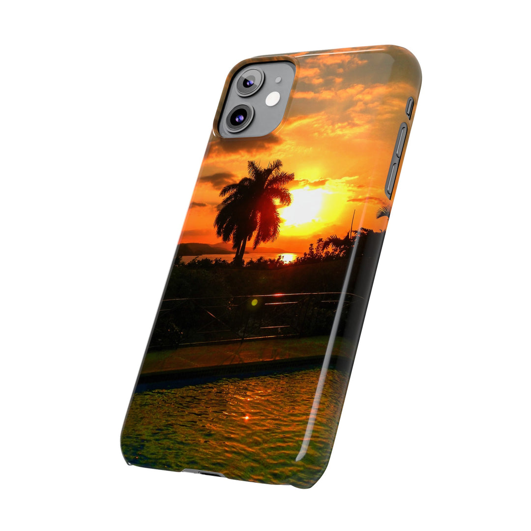 Slim Cute Phone Cases for Iphone - | iPhone 15 Case | iPhone 15 Pro Max Case, Iphone 14 Case, Iphone 14 Pro Max, Iphone 13, Summer Jamaica Sunset - Studio40ParkLane