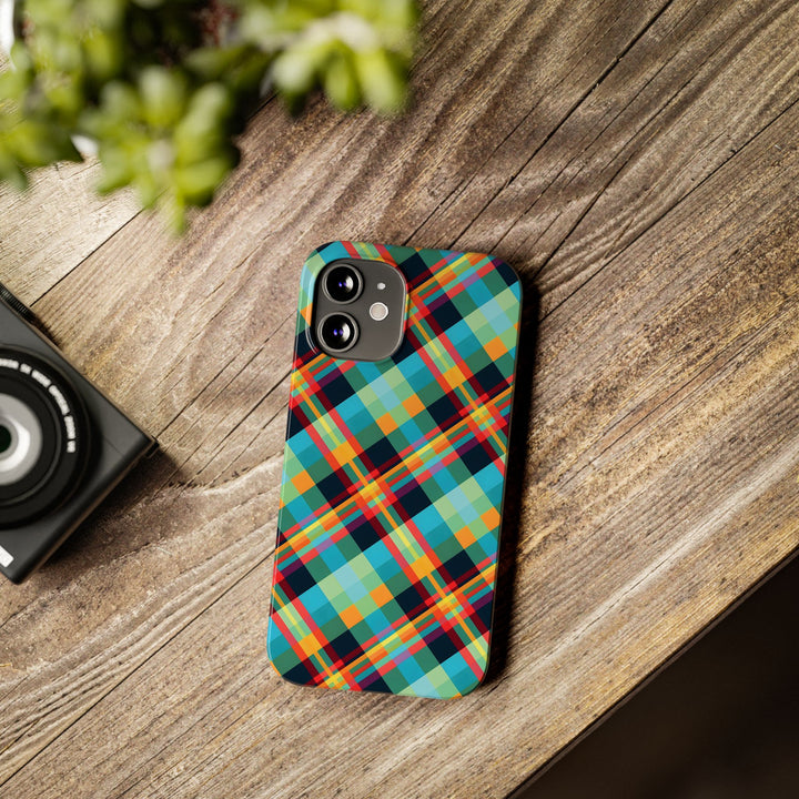 Slim Checkered Plaid Gift for Her Cute Phone Cases for Iphone 16 Pro Max | iPhone 15 Case | iPhone 15 Pro Max Case, Iphone 14, 13, 12, 11, 10, 8, 7 - Studio40ParkLane