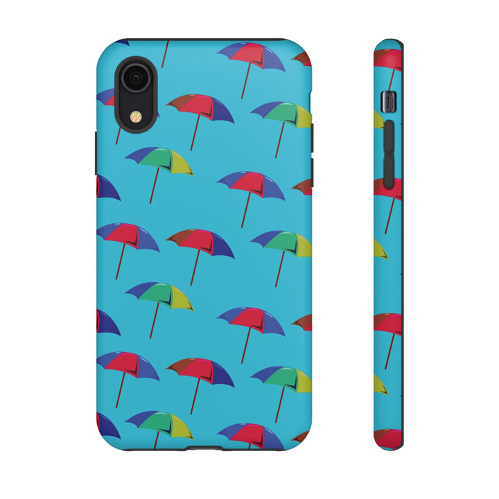 Cute IPhone Case | Colorful Beach Parasols Blue, iPhone 15 Case | iPhone 15 Pro Case, Iphone 14 Case, Iphone 14 Pro Max Case, Protective Iphone Case - Studio40ParkLane