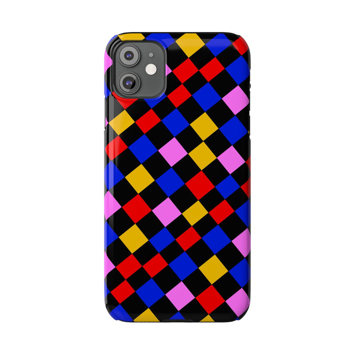 Slim Abstract Colorful Checkerboard Cute Phone Case for Iphone 17 - | iPhone 16 Pro Max Case | iPhone 15 Case Iphone 14 13 12 11 Gift for Her - Studio40ParkLane