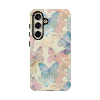 Cute Samsung Case | Cool Iphone Case | Summer Pastel Butterflies, Samsung S24, S23, S22, S21, IPhone 15 Case | Iphone 14 Case, Iphone 13 Case