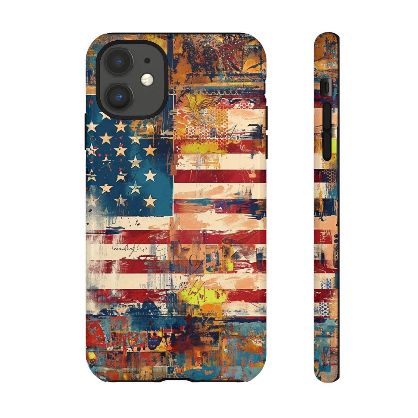 Cute Phone Case | US Flag Abstract, For Iphones and Samsung Galaxy S24, S23, S22, S21, IPhone 15 Case | Iphone 14 Case, Iphone 13 Case