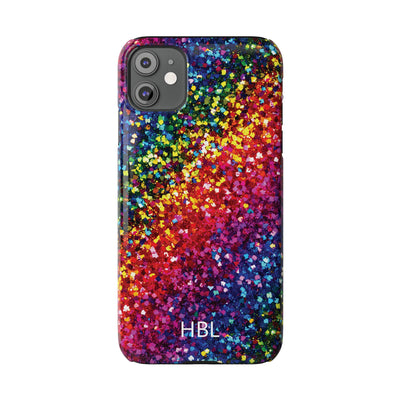 Personalized Slim Muted Faux Play on Glitter Effect Cute Phone Cases for Iphone 16 Pro Max | iPhone 15 Case | iPhone 15 Pro Max Case, Iphone 14, Iphone 14 Pro Max, Iphone 13 12 11 8 7