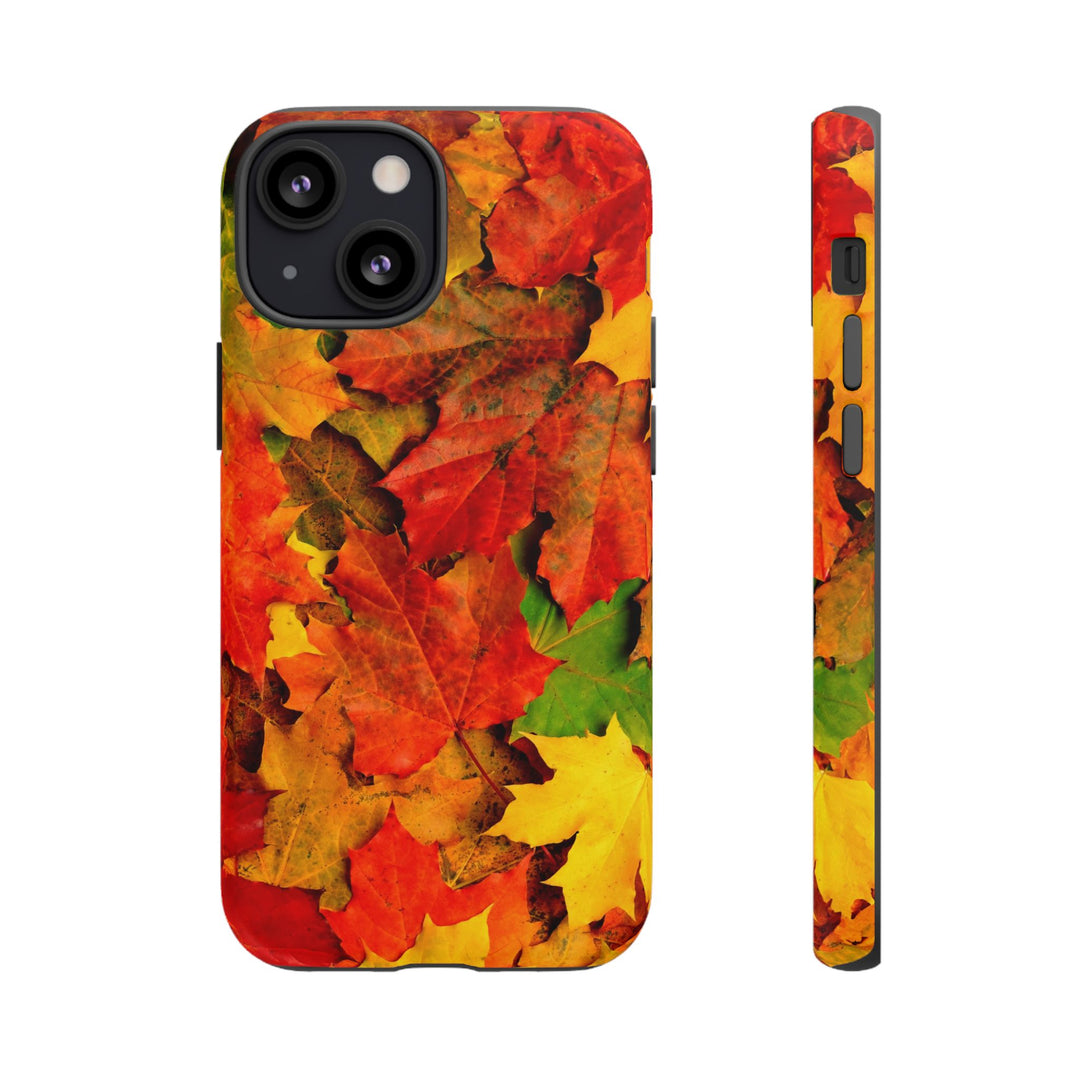 Fall Leaves Impact Resistant, Cute Phone Cases for Samsung S24, S23, S22, S21, IPhone 15 pro Iphone 14 pro Iphone 13 IPhone 12 Iphone 11 - Studio40ParkLane